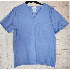 Unisex Scrubs Small Blue Scrub Top